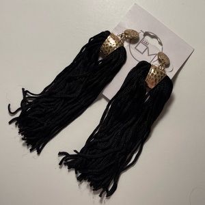 Black Tassel Earrings